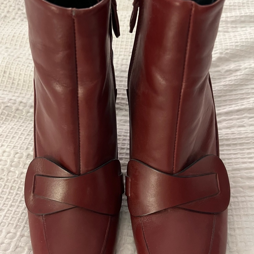 Tory Burch Cherry Red Bond Bootie size 10.5